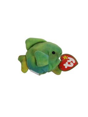 Vintage Teenie Beanie Babies Coral the Fish Collectible Plush Animal